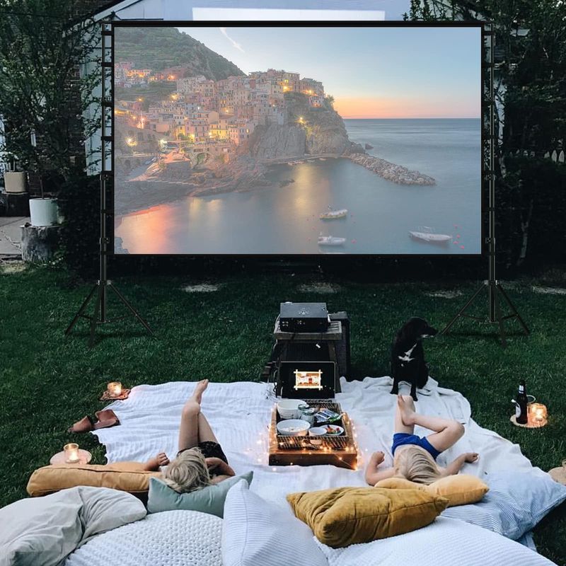 Projector + Portable Screen